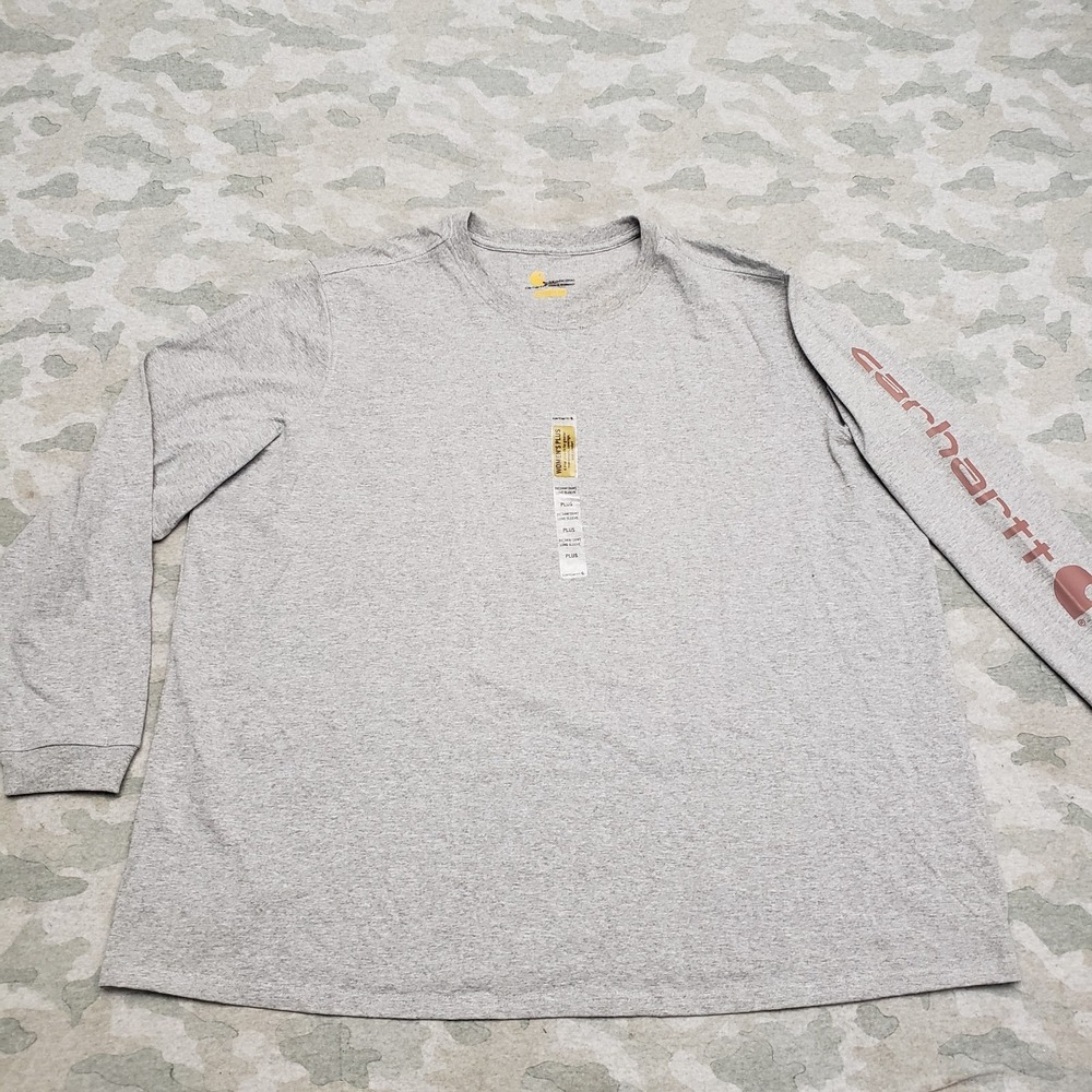 Carhartt Top Womens 2X Gray Pullover Long Sleeve Workwear